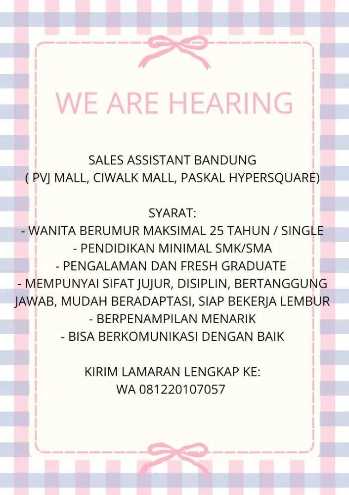 Lowongan Kerja Bandung