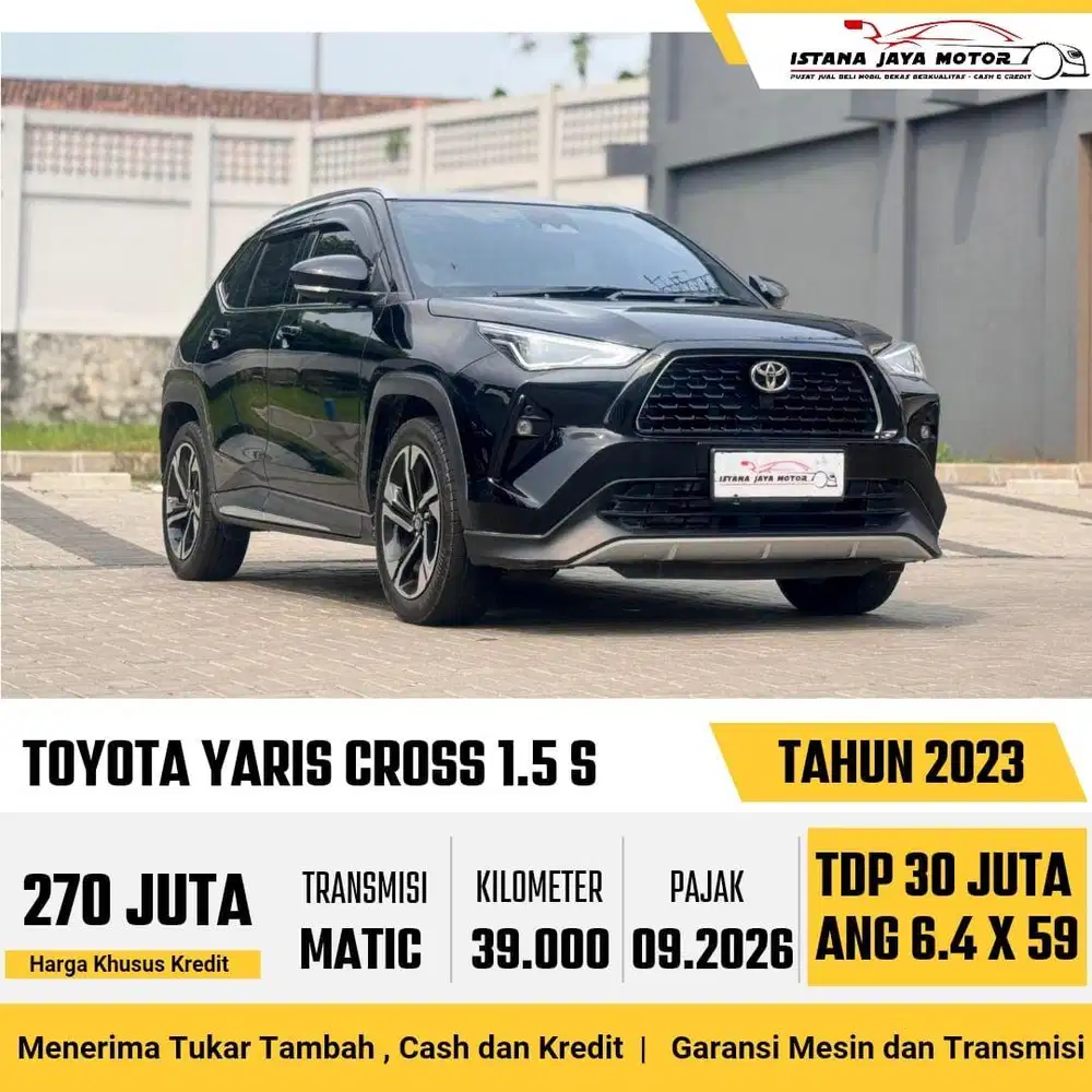[TERMURAH] Toyota Yaris Cross S TSS Automatic 2023 Hitam