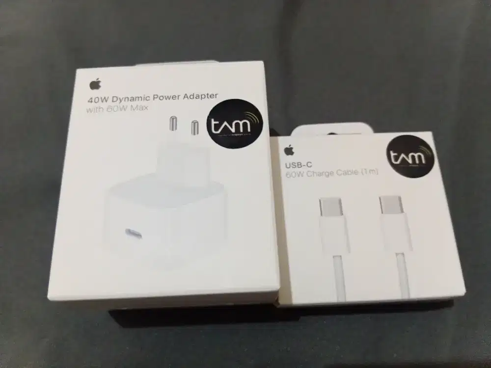 Adaptor Original Tam Iphone 17Pro 40W+Kabel Data Ori 60W Tipe C To C