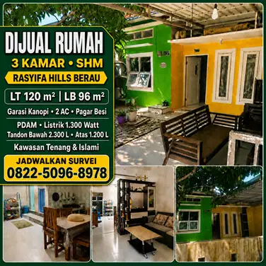 DIJUAL RUMAH SHM 3 KAMAR DI RASYIFA HILLS DEKAT SD, SMP & SMA ASSOHWA
