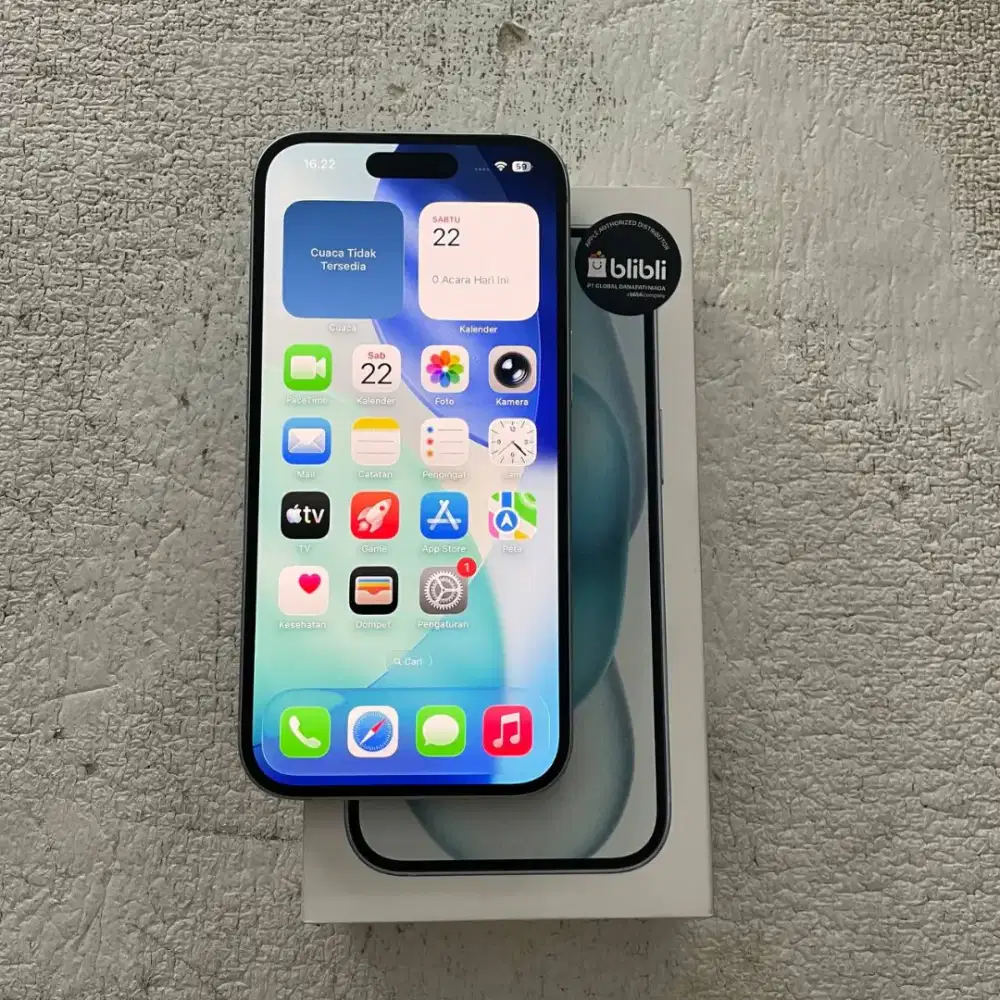 iPhone 15 iBox SA/A Warna Biru 128GB