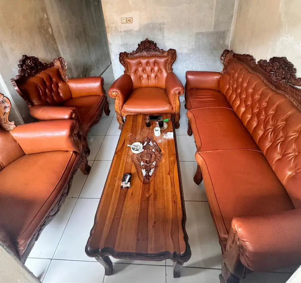 1 Set Sofa Kayu Jati