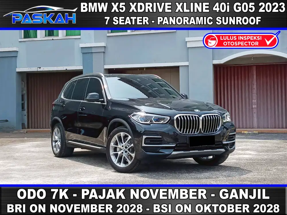 LCI 7 SEATER Warranty ON BUNGA 4% Odo 7k  BMW X5 Xdrive Xline 40i 2023
