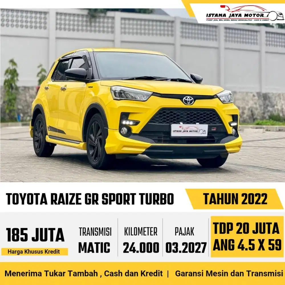 [LOW KM] Toyota Raize GR Sport Turbo Automatic 2022