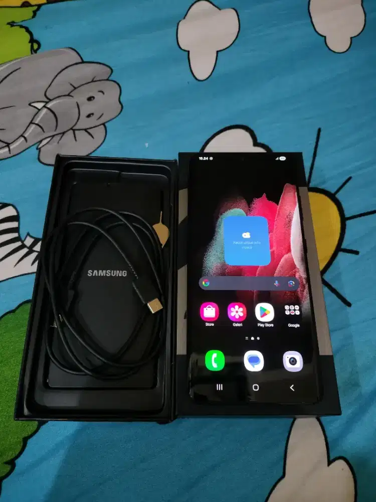 samsung s21 ultra 5G, ram 12/256Gb, fullset ori sein