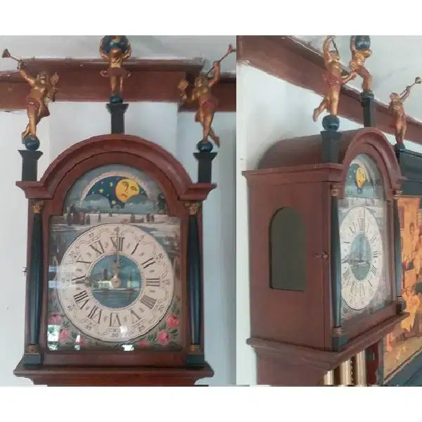Jam antik Art Neuvo Contemporer Westminster wall Clock era 1800 Jerman