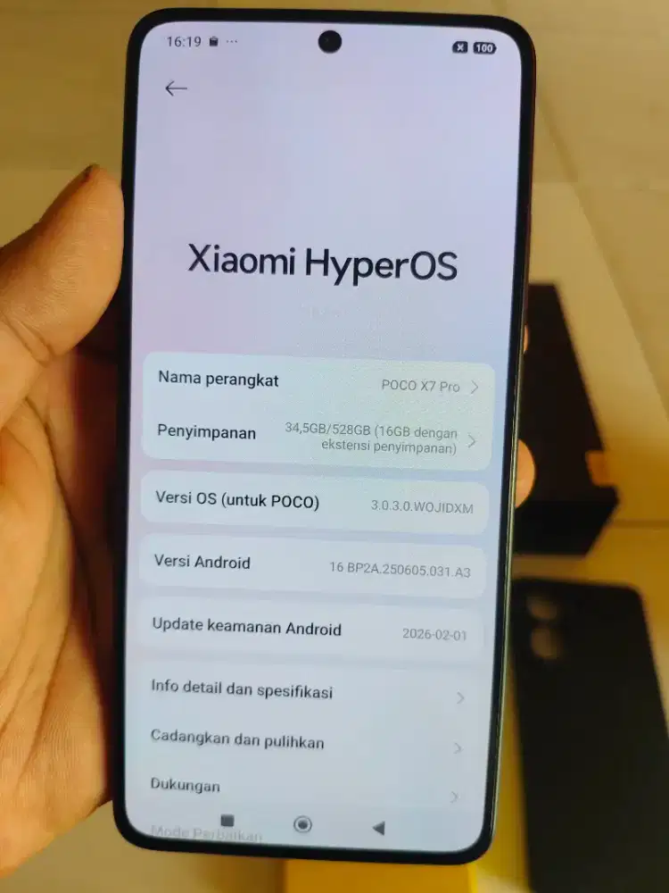 Poco x7 pro 12/512 resmi Indonesia