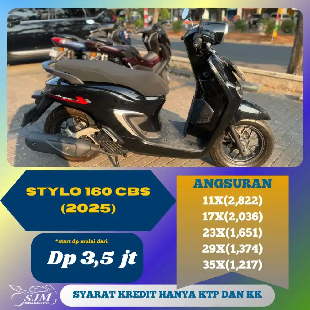 HONDA STYLO 160 CBS 2025 MESIN HALUS
