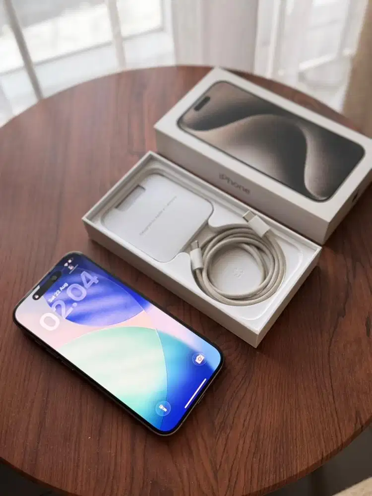 Iphone 15 pro 128Gb Natural Titanium Fullset Ori