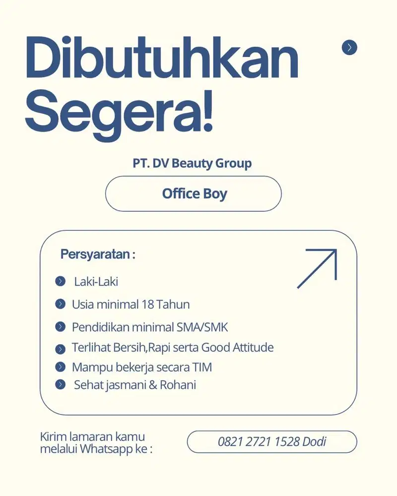 Di cari Office boy
