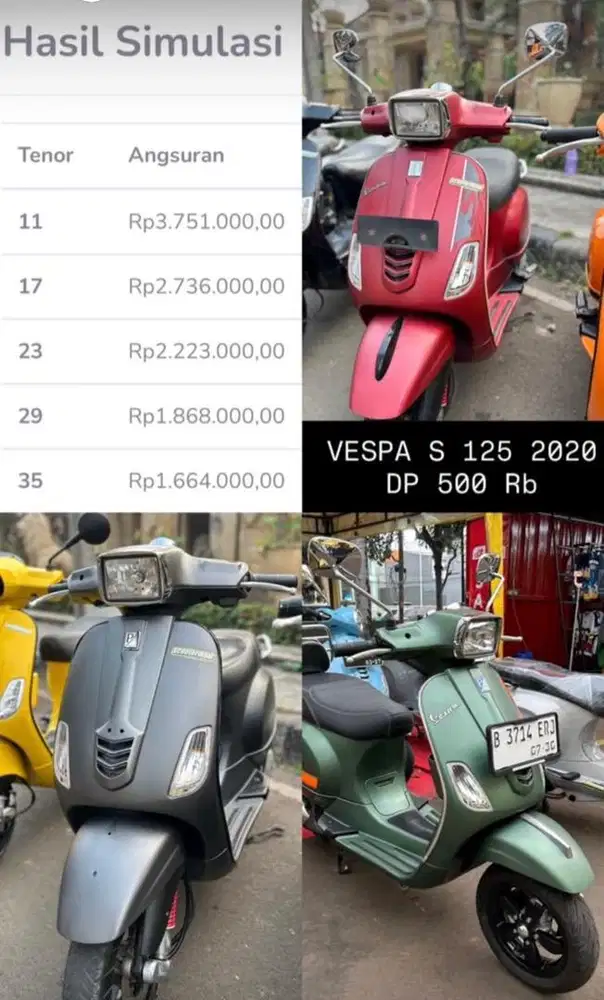 PROMO KREDIT VESPA DP 500