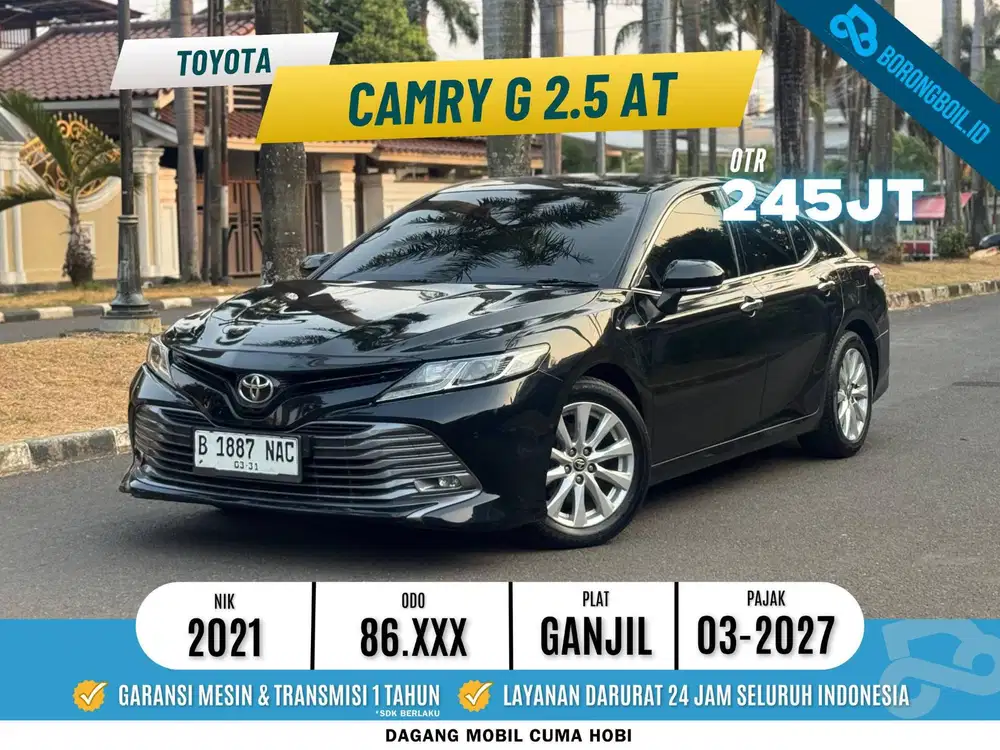 Termurah Toyota Camry G 2.5 AT 2021 Attitude Black Mica