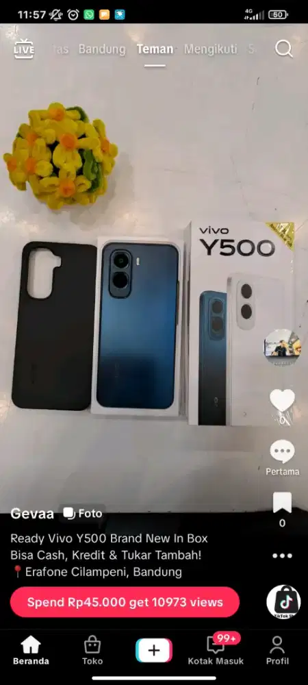 Vivo Y500 Segel Box