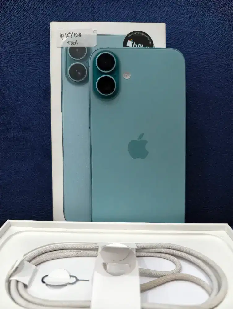 iPhone 16 Plus 128GB SA/A Blibli , Teal Garansi Panjang