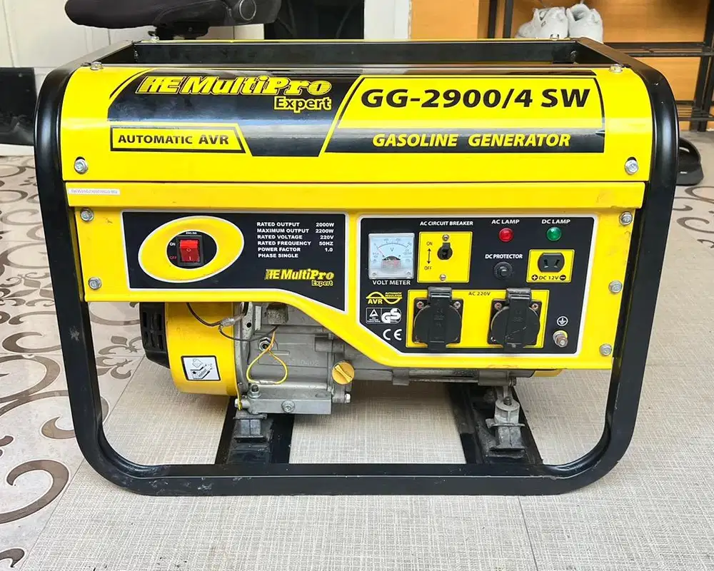 MESIN GENSET MULTIPRO GG-2900/4SW, 2200w