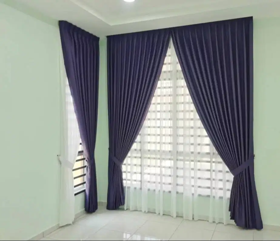Gorden Vertikal/Vertical Blinds Roll/Roller Krey Wallpaper Dinding 3D