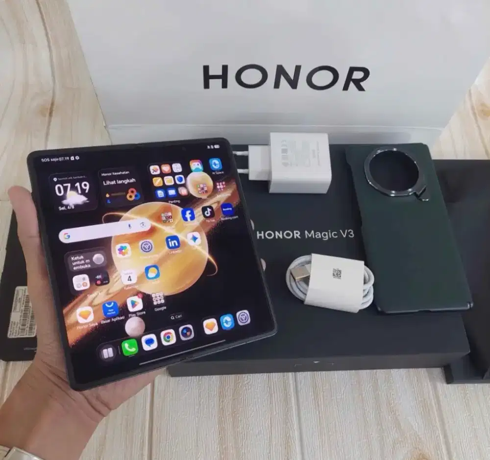 Honor Magic V3 12/512 Fullset Resmi Garansi