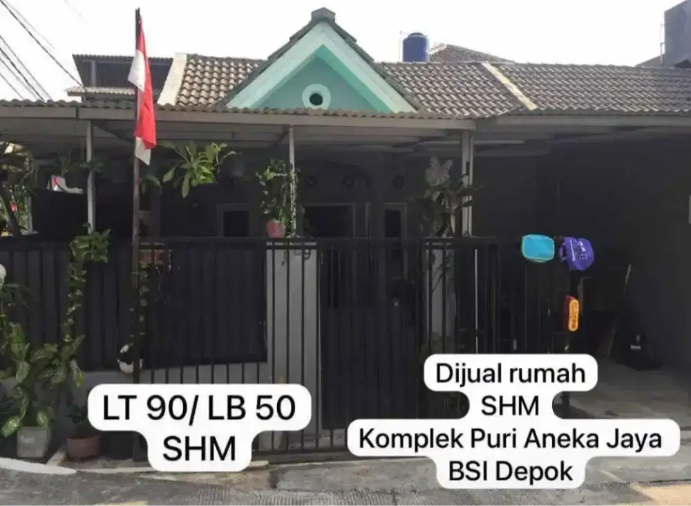 Rumah Strategis Dekat Pintu Tol LT/LB : 90/50