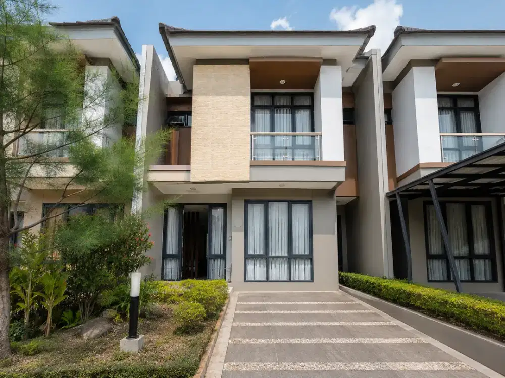 Rumah Modern Minimalis Cantik Bagus Terawat masih sangat Siap Huni harga Termurah dikelasnya Cluster Baru Kota Wisata Cibubur dekat BPK Penabur