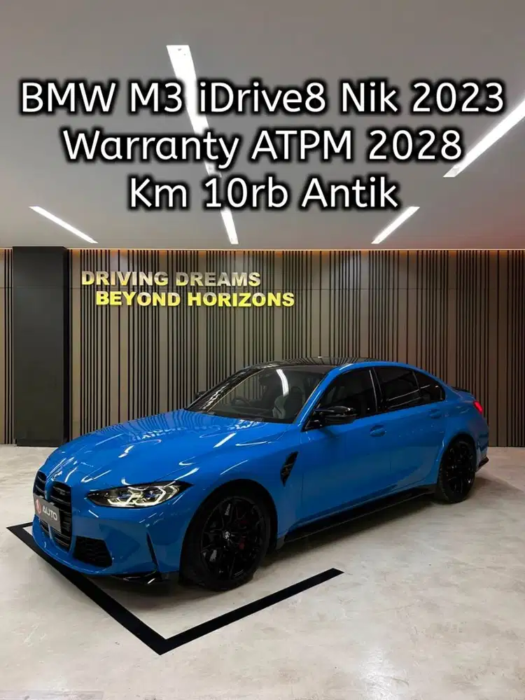 BMW M3 Competition iDrive-8 2023 Biru Km10rb B71INT id-8