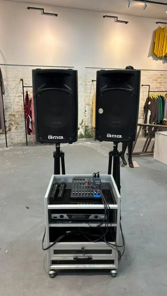 Sound System BMB MN-115 Active (Bonus Mixer Yamaha MG10XU + Mic)