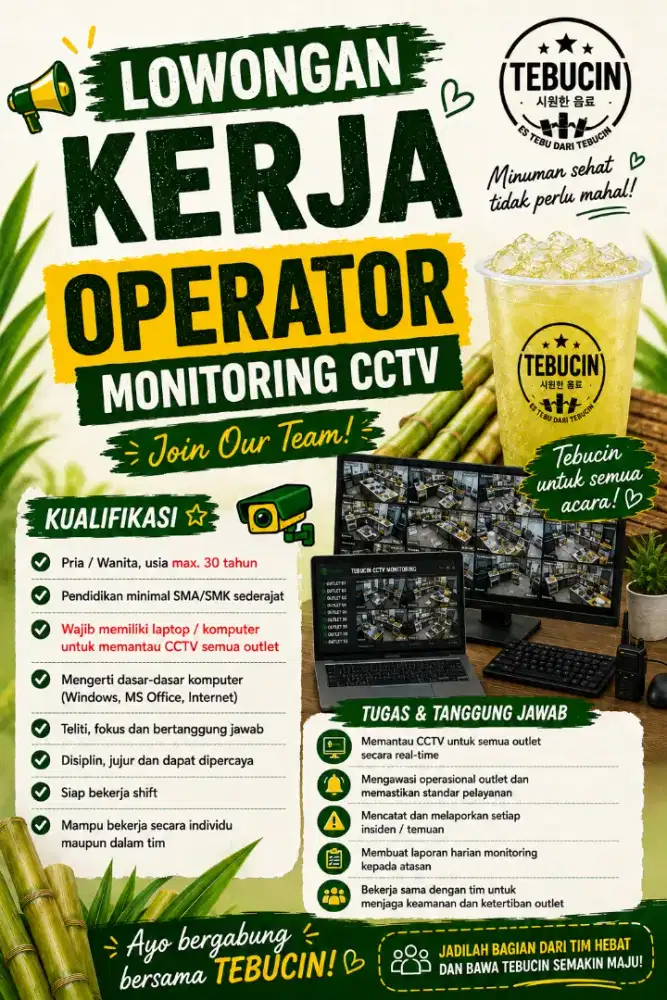 Lowongan kerja operator cctv