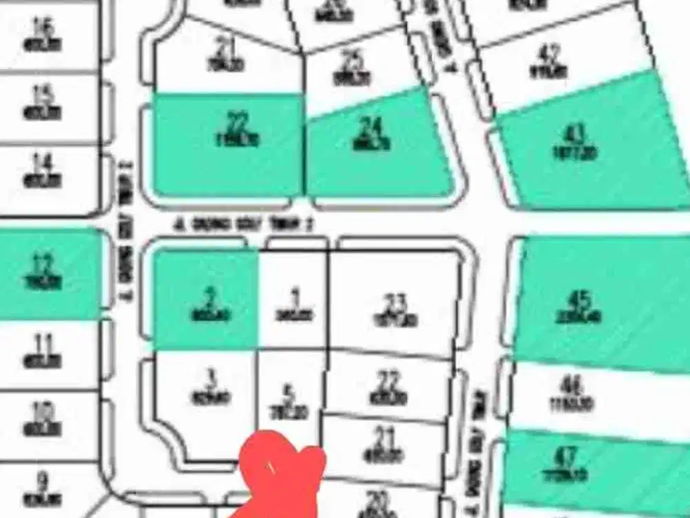 Dijual Kavling Paramount Hill 630m2 Bentuk Kotak
