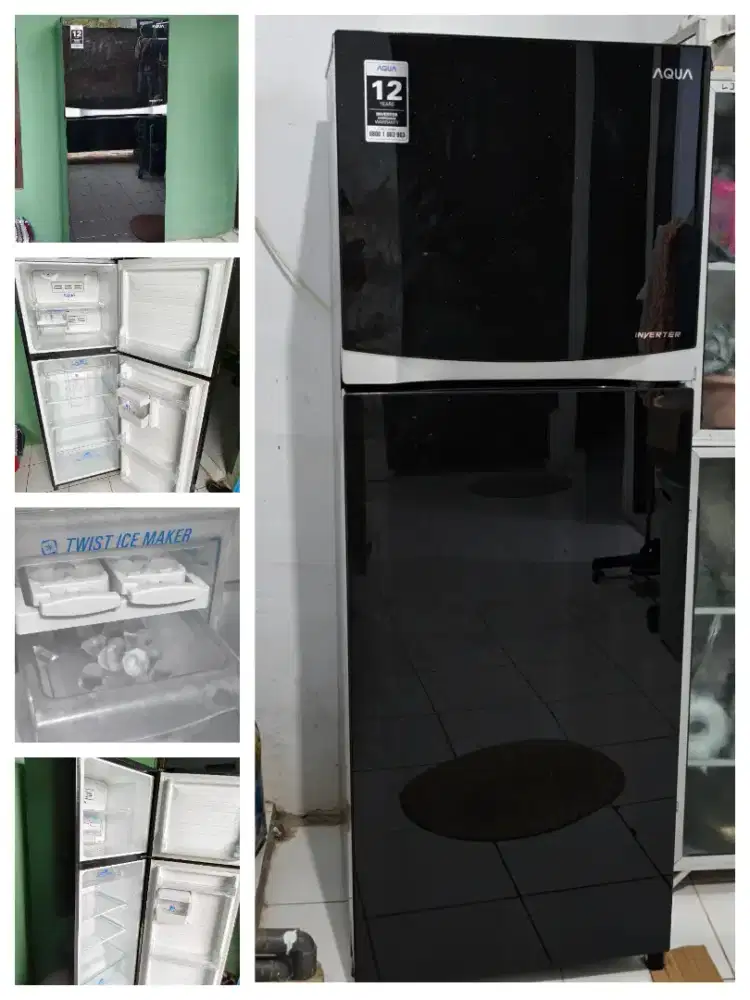 KULKAS 2 Pintu Inverter AQUA