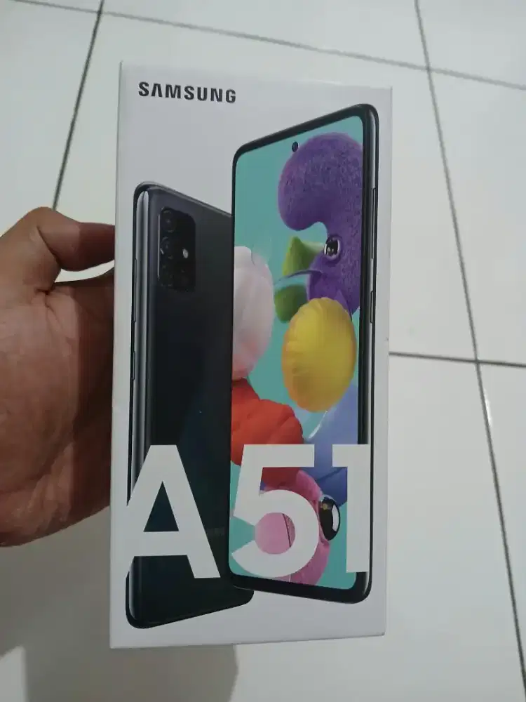 Dijual hp samsung A51 ram 6/128 fullset kondisi mulus normal