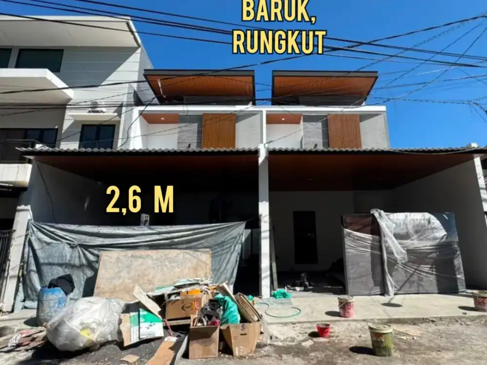 BARU GRESS BARUK UTARA WONOREJO RUNGKUT SURABAYA TIMUR. SELANGKAH MERR, SUPERINDO. DEKAT TOL,JUANDA, GALAXY BUMI PERMAI, NGINDEN, NIRWANA EKSEKUTIF