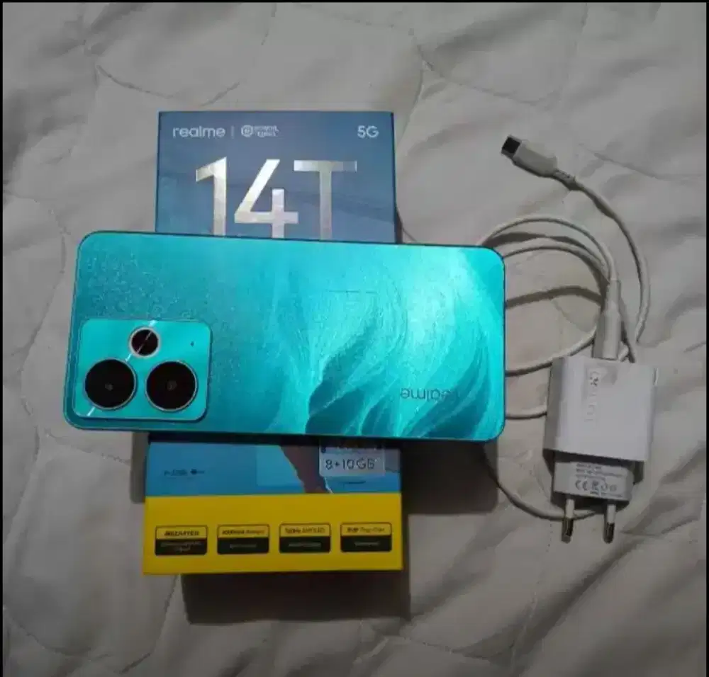 Jual cepat Hp realme 14T 5g 8/128 fullset