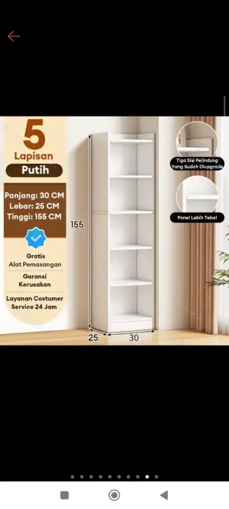 Rak lemari 5 tingkat