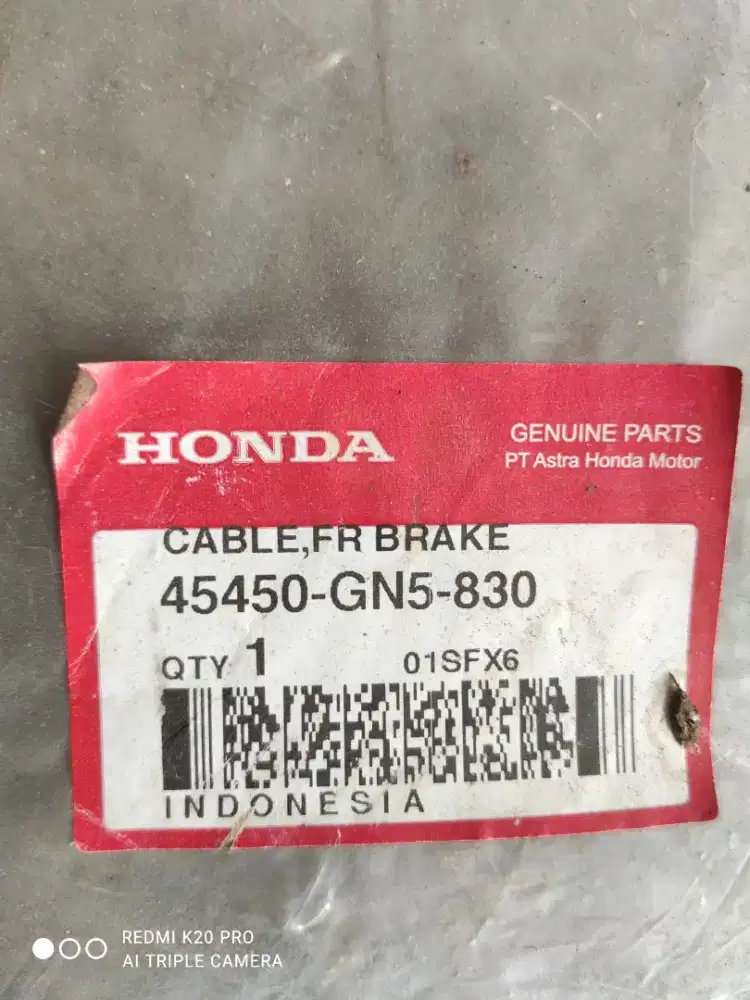 Front Brake Cable Honda Supra 100