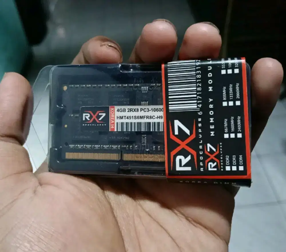 Ram laptop 4GB ddr3 merk rx7