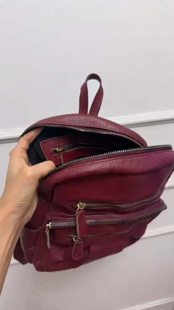 Tas ransel kulit sapi asli