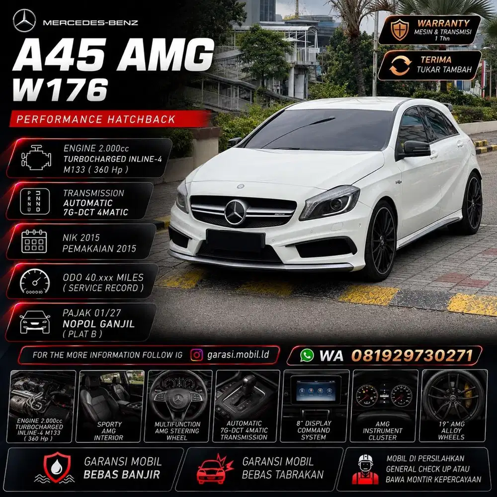 Mercy A45 AMG W176 2015