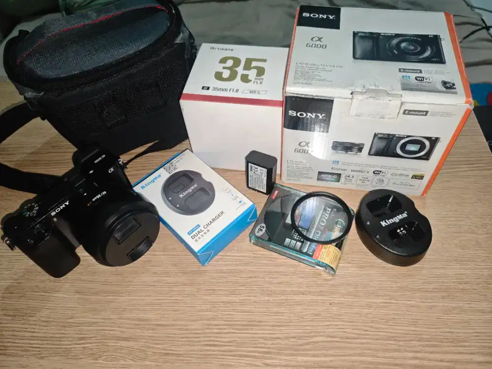 Sony A6000 Lensa Artisans 35mm F1.8 Fullset