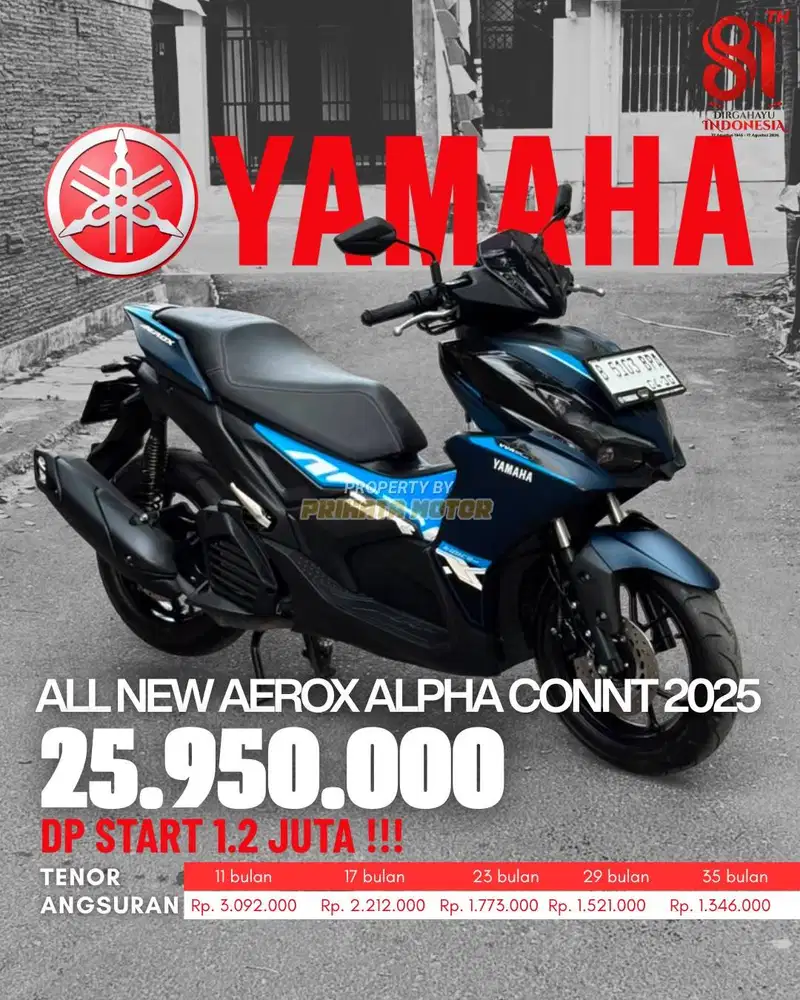 YAMAHA ALL NEW AEROX ALPHA CONNECTED 2025