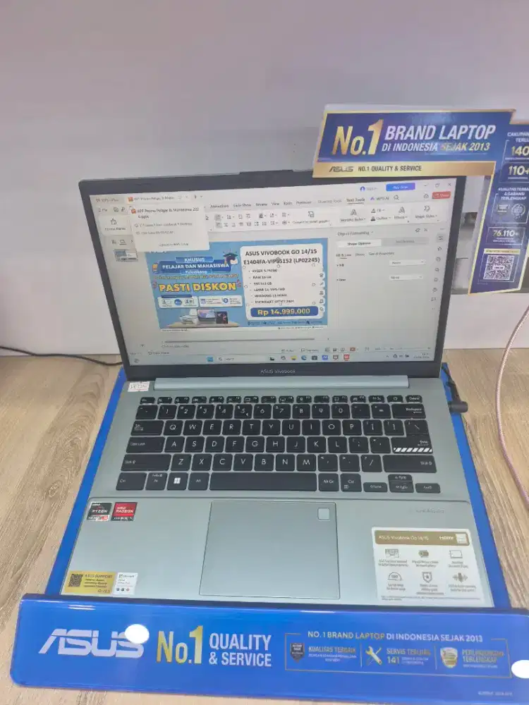 Laptop Asus kualitas premium