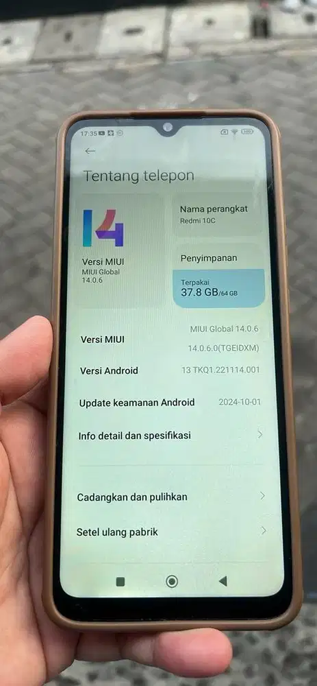 Hp redmi 10c kondisi bagus