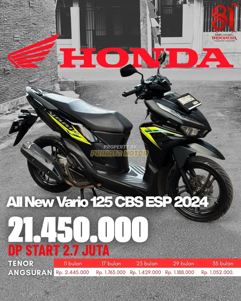 HONDA ALL NEW VARIO 125 GEN 2 2024