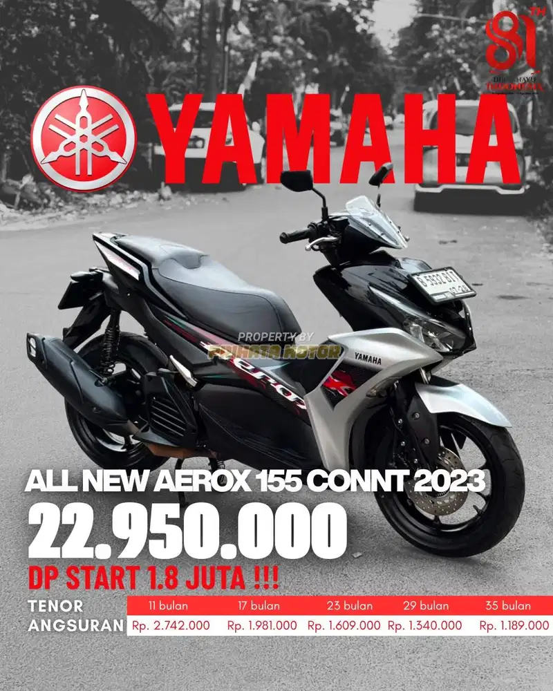 CREDIT DP MULAI 1.8 JUTA !!! YAMAHA ALL NEW AEROX 155 CONNECTED 2023
