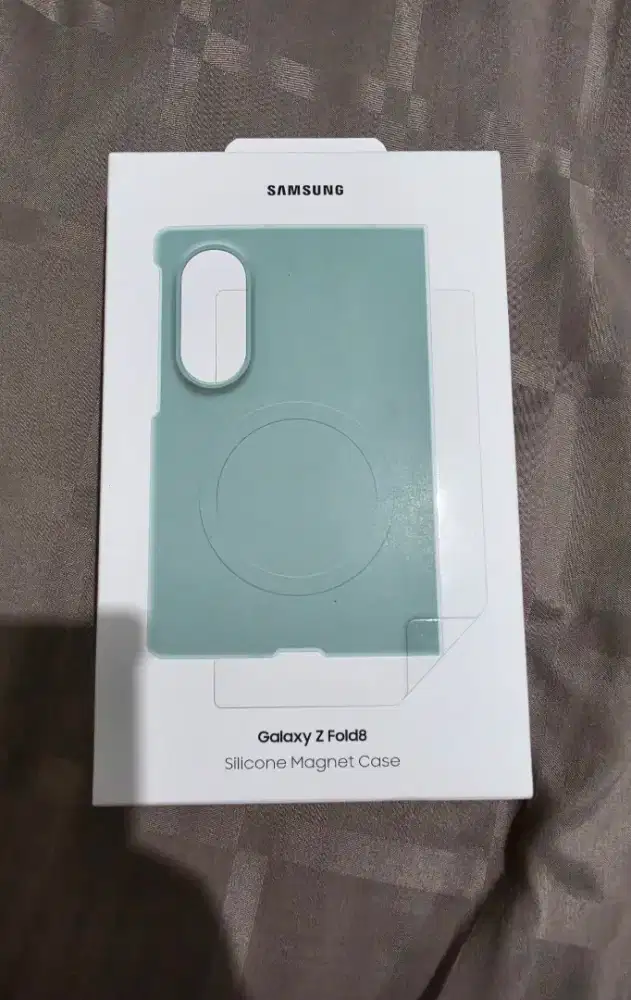 Casing Samsung Z Fold 8 Silicone Magnet Case Green ORIGINAL 100%