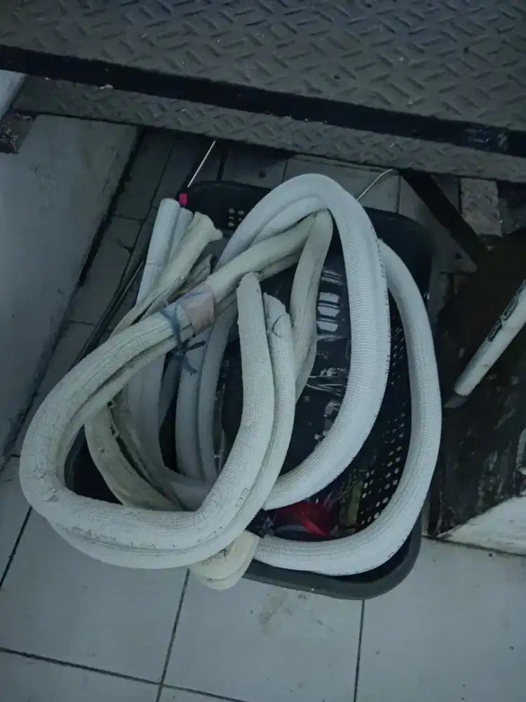 Pipa AC Denpoo 3,5 m Baru + pipa AC bekas 3 m