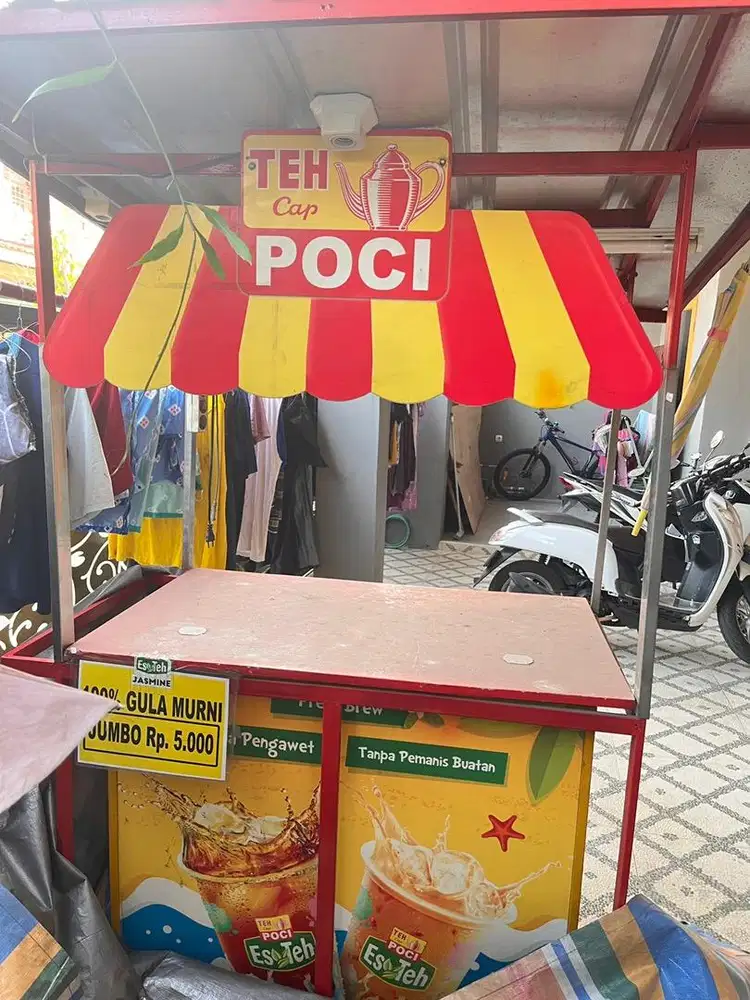 over usaha / dijual paket kemitraan es teh poci lengkap full set