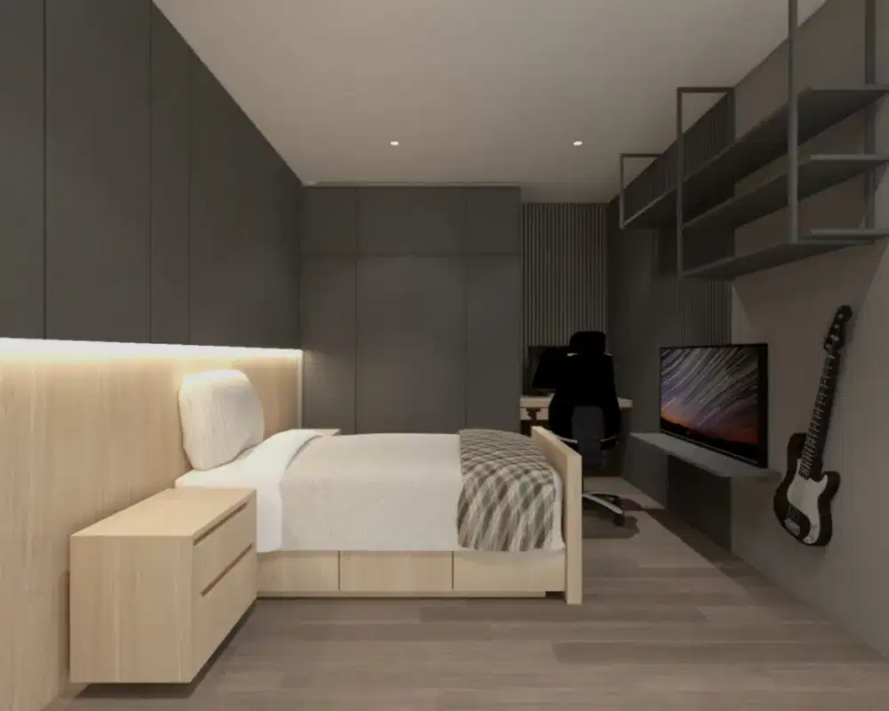 interior kamar set & furnitur lemari