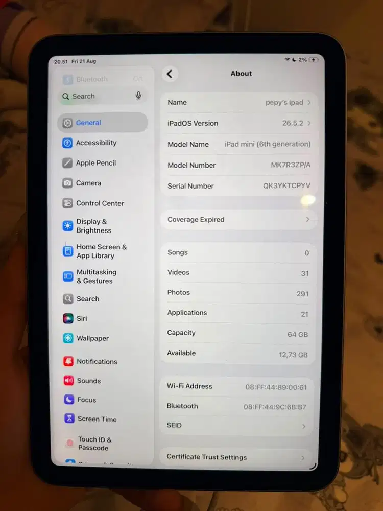 Apple | Ipad Mini (6th Generation) | Second