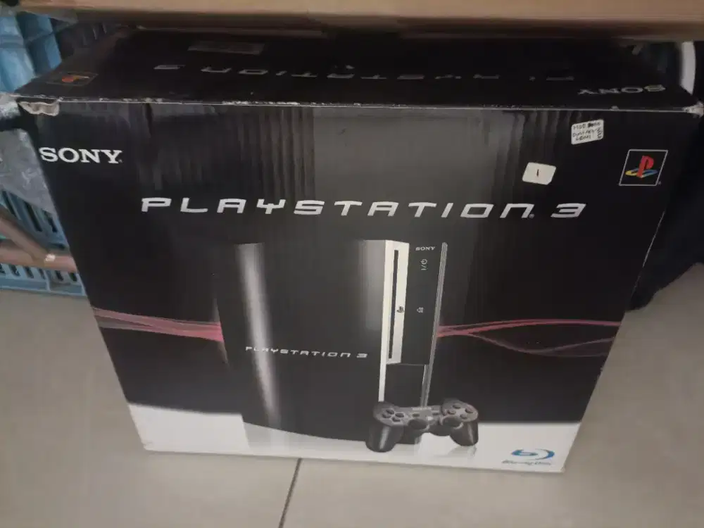 PS3 white dus lengkap