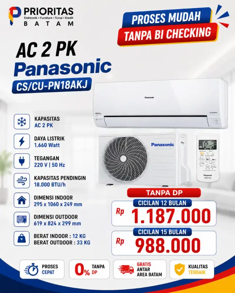 AC PANASONIC 2 PK