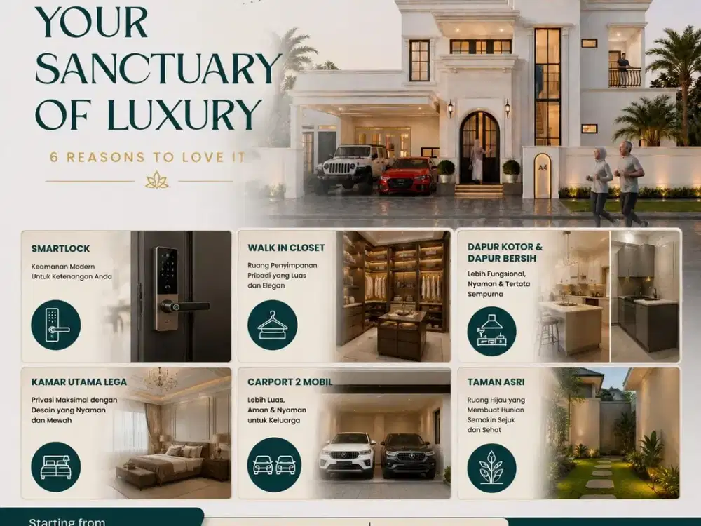 Properti Premium Jogja Dekat Kota Tipe Besar 6KT Ada Kolam Pribadi Area Godean